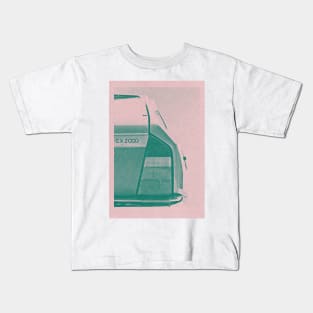 Citroen CX 2000 / Vintage Styled Duotone Art Print Kids T-Shirt